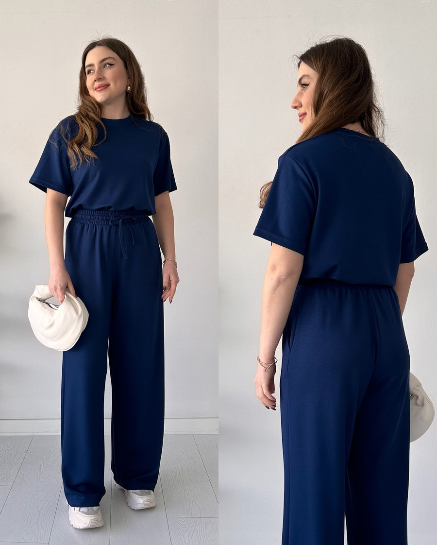 Short Sleeve Basic Comfort Co-Ord Set