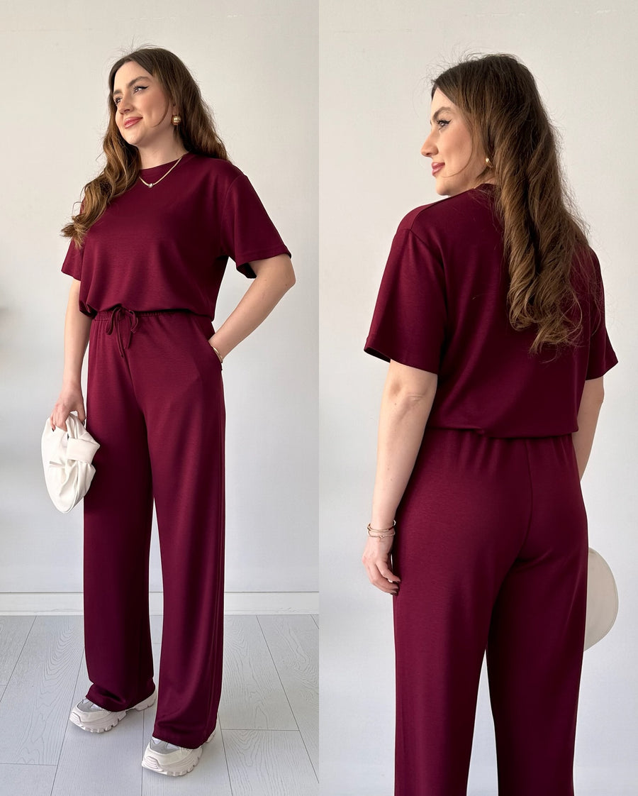 Short Sleeve Basic Comfort Co-Ord Set