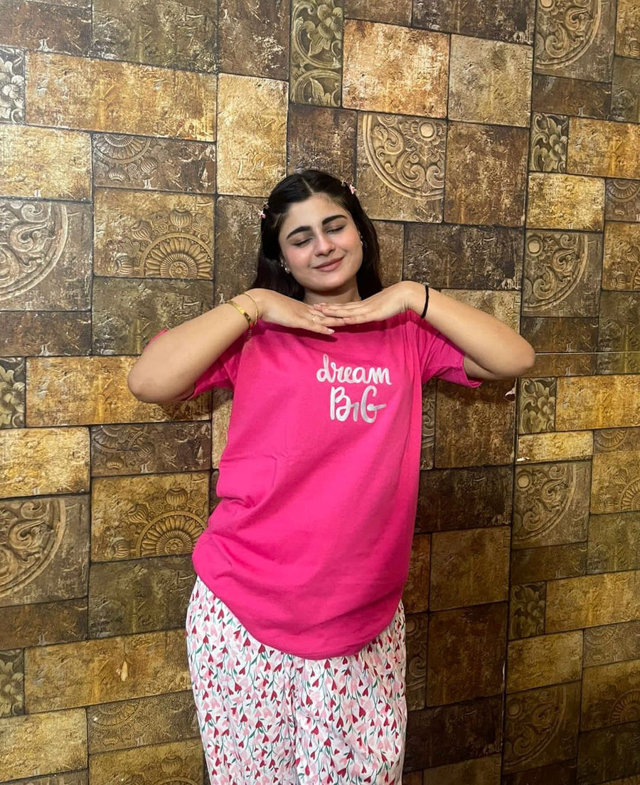 Dream Big Pink Nightwear